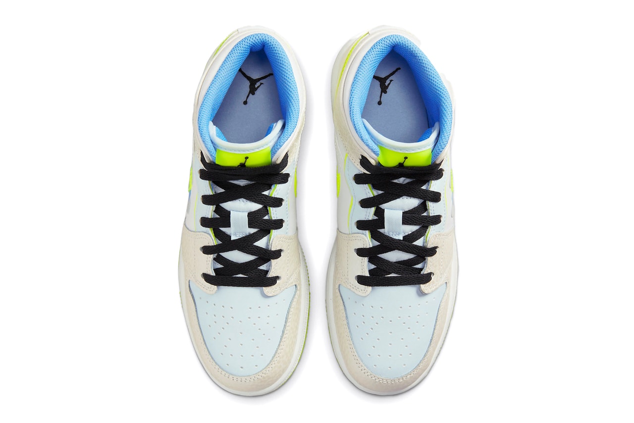 Nike Air Jordan 1 Mid "Warped Swoosh" Jordan Brand Sneakers Footwear Shoes Trainers Fashion 