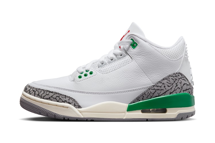Official Images Of the Air Jordan 3 "Lucky Green"