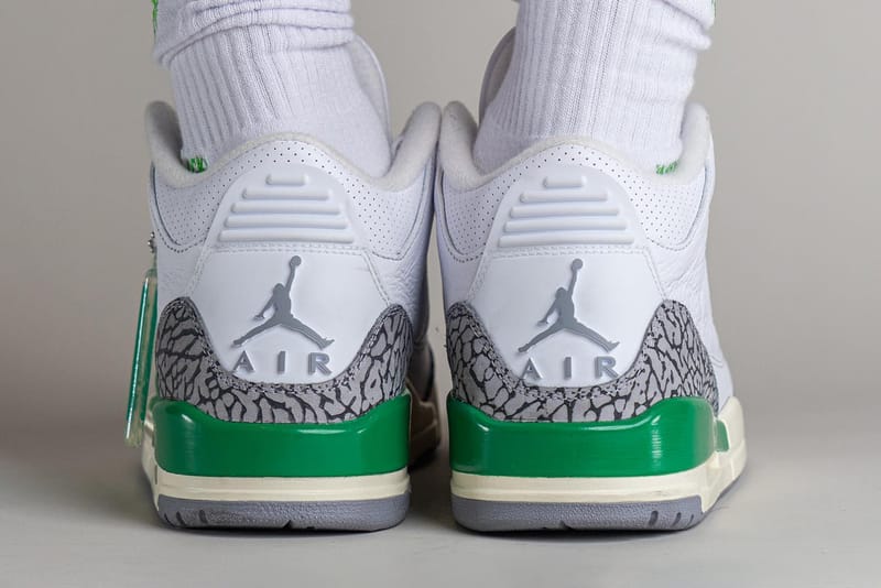 all green jordan 3