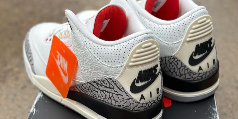 white and orange 3's