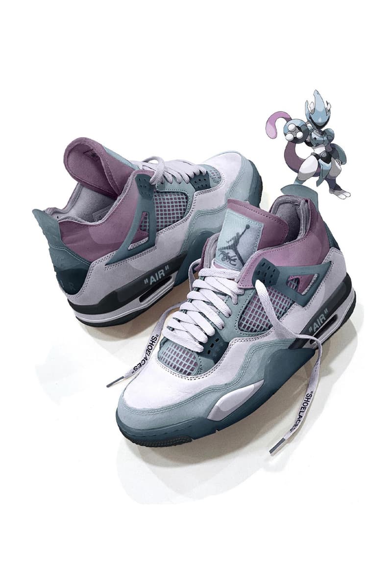 Andrew Chiou andu c Air Jordan 4 Mecha mewtwo purple off white virgil blue release info date price