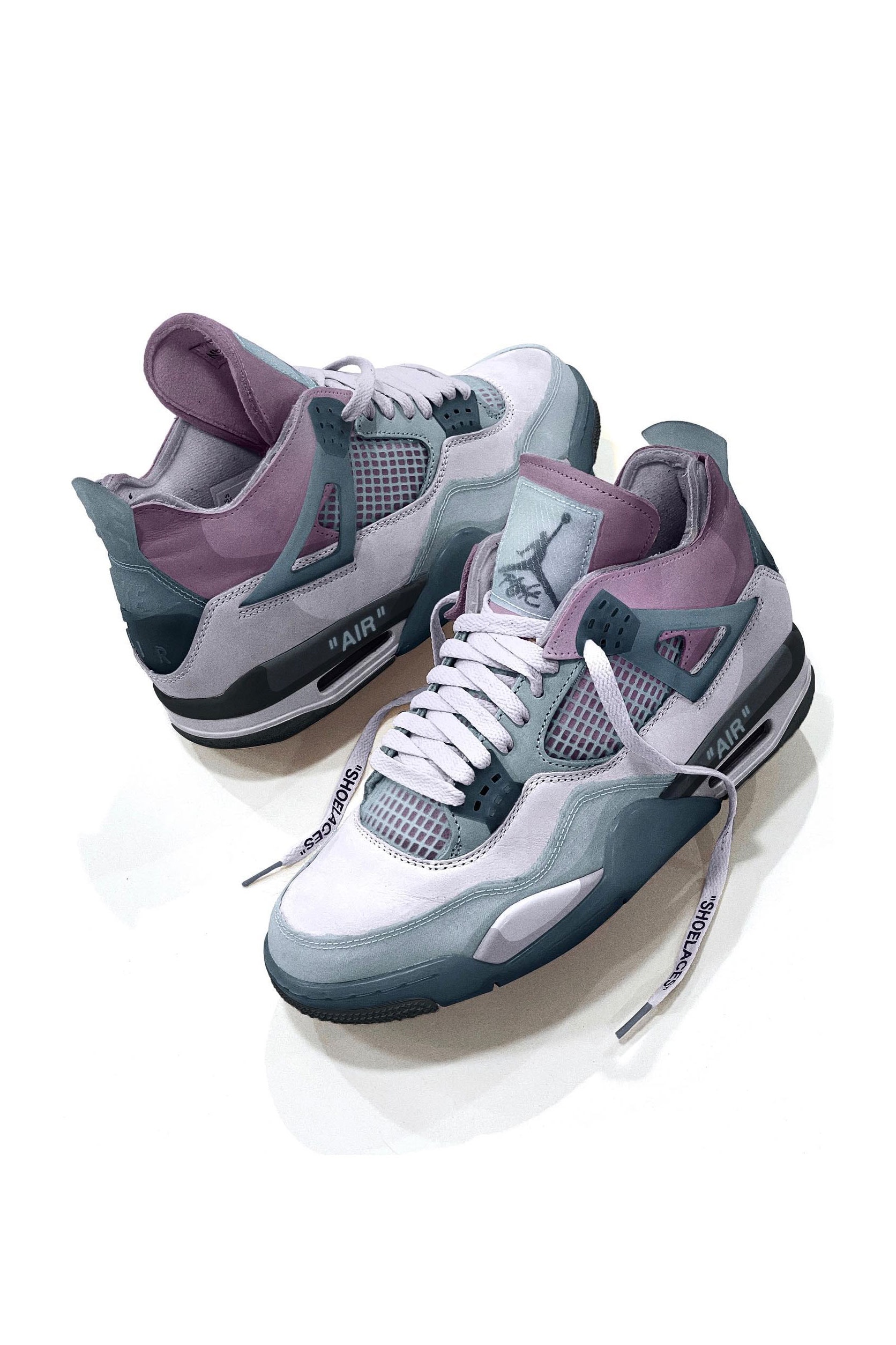 Andrew Chiou andu c Air Jordan 4 Mecha mewtwo purple off white virgil blue release info date price