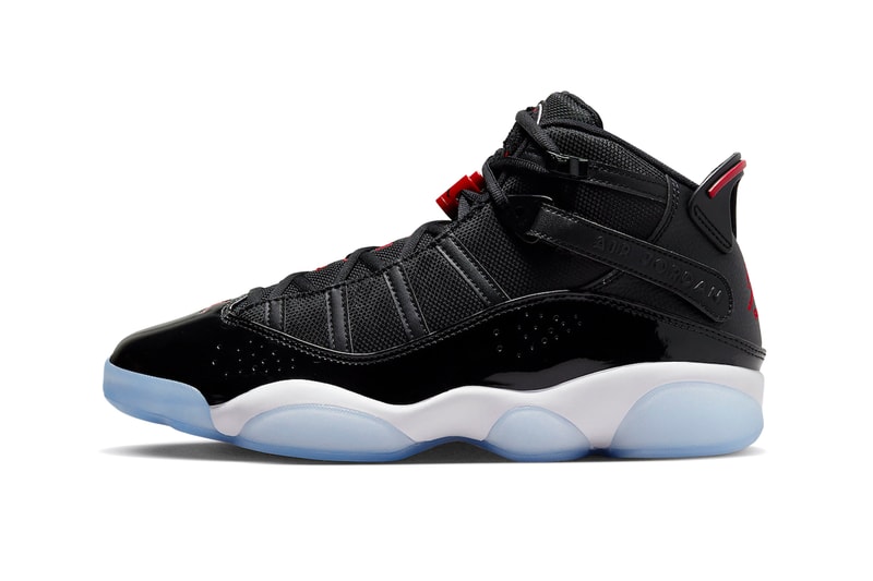 Jordan Brand 6 Rings Sneaker Michael Jordan Chicago Bulls Basketbal Footwear Sneaker Black Leather Mesh Translucent Outsole