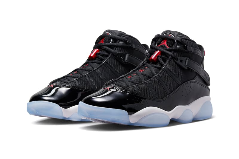 Jordan Brand 6 Rings Sneaker Michael Jordan Chicago Bulls Basketbal Footwear Sneaker Black Leather Mesh Translucent Outsole
