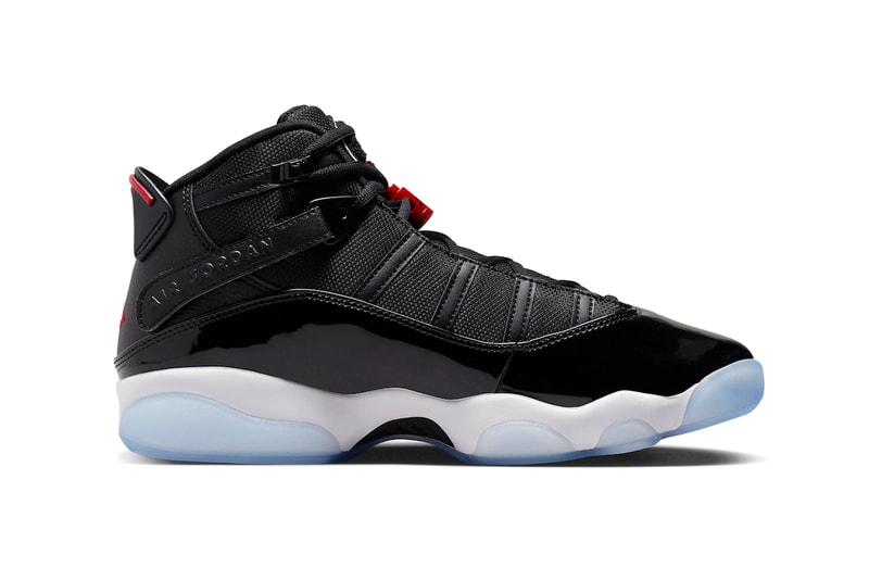 Jordan Brand 6 Rings Sneaker Michael Jordan Chicago Bulls Basketbal Footwear Sneaker Black Leather Mesh Translucent Outsole