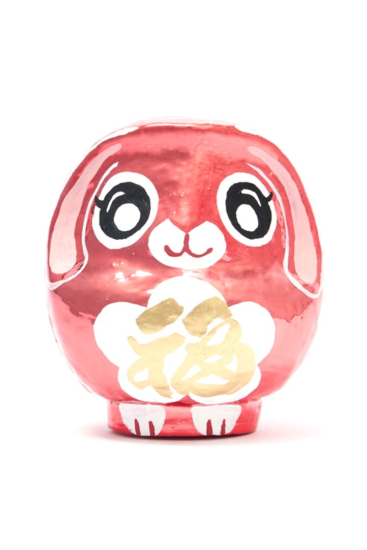 AMBUSH Daruma doll 2023 edition year of the rabbit metallic pink lunar bunny charm necklace release info date price