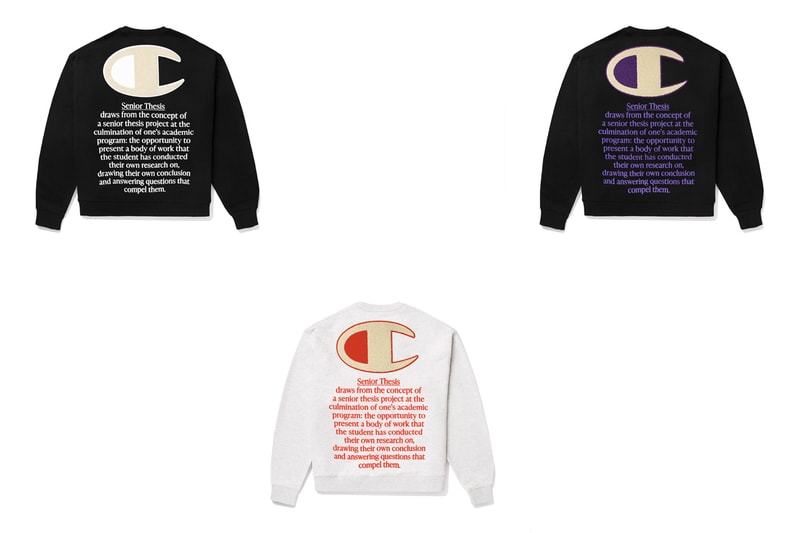 angelo baque awake ny champion senior thesis crewneck sweatshirt shirt king phadelarissa de jesus negron uber lopez release date info photos price store list buying guide