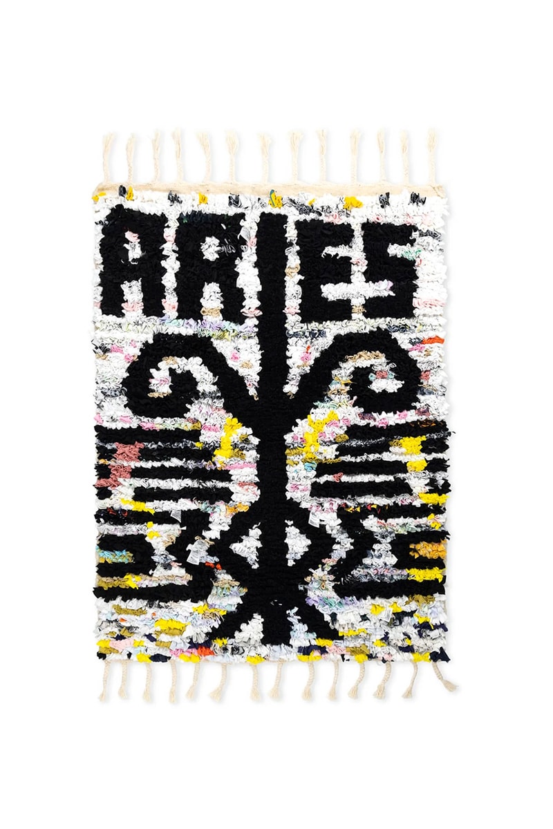 Aries Arise boucheroitte rugs artisan limited edition artisanproject female-led initiative moroccan rug deadstock t-shirts wool online for sale homeware decor design UK brand emerging designers
