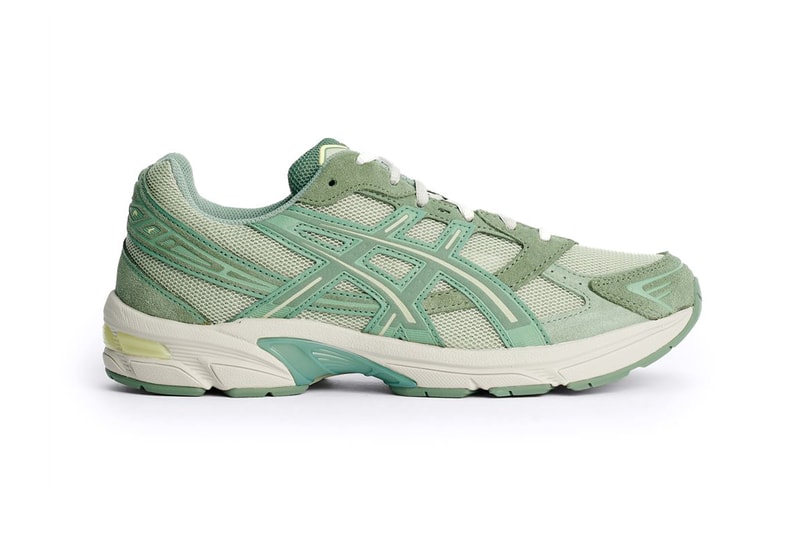 ASICS Gel 1130 Tres Bien Olive/Grey/Ivy Sneakers Footwear Running EVA Midsole Green Rubber Rounded Laces Fashion Shoes