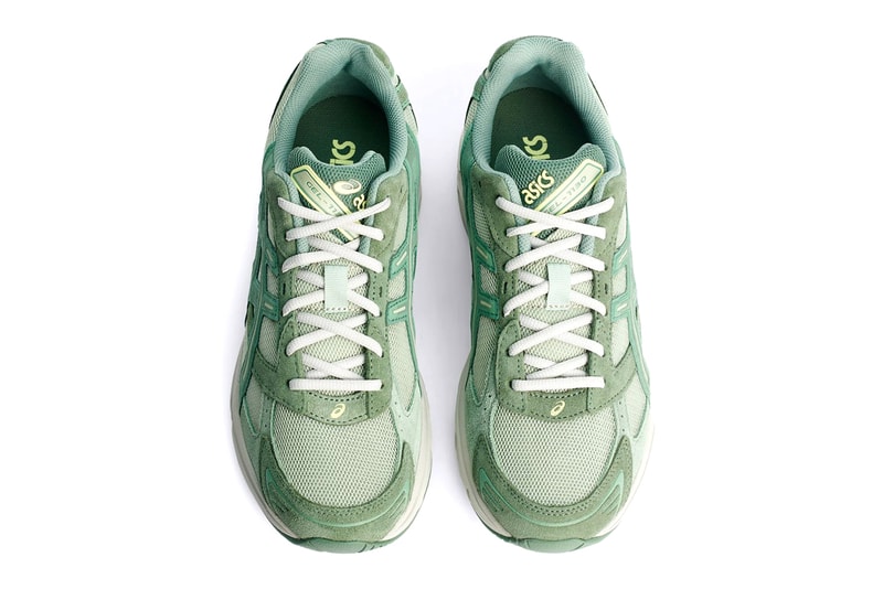 ASICS Gel 1130 Tres Bien Olive/Grey/Ivy Sneakers Footwear Running EVA Midsole Green Rubber Rounded Laces Fashion Shoes