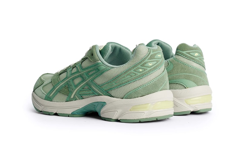 ASICS Gel 1130 Tres Bien Olive/Grey/Ivy Sneakers Footwear Running EVA Midsole Green Rubber Rounded Laces Fashion Shoes
