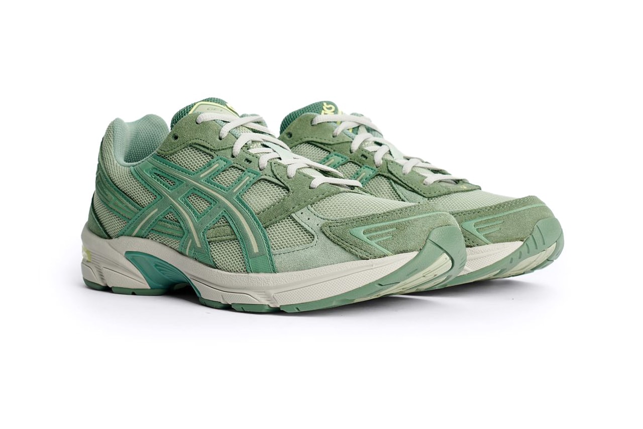ASICS Gel 1130 Tres Bien Olive/Grey/Ivy Sneakers Footwear Running EVA Midsole Green Rubber Rounded Laces Fashion Shoes