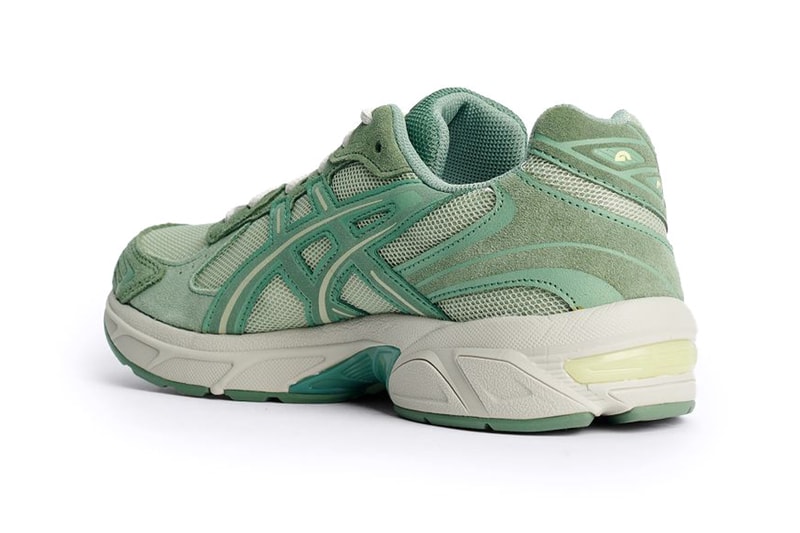 ASICS Gel 1130 Tres Bien Olive/Grey/Ivy Sneakers Footwear Running EVA Midsole Green Rubber Rounded Laces Fashion Shoes