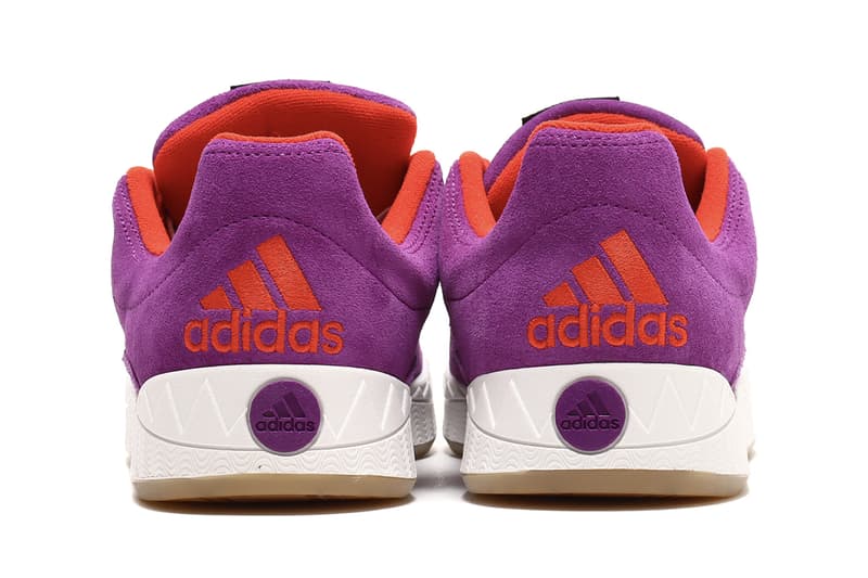 atmos adidas adimatic purple suede fourth colorway harajuku red collaboration release info date price nalu apparel teees