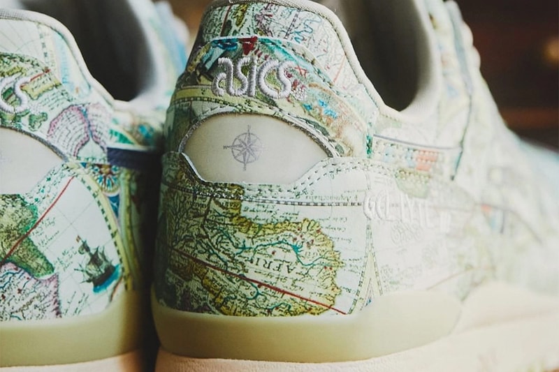 atmos ASICS Aged Map Sneaker Footwear Trainer Japanese Retailer GEL-LYTE III OG Rivers Land Vintage 