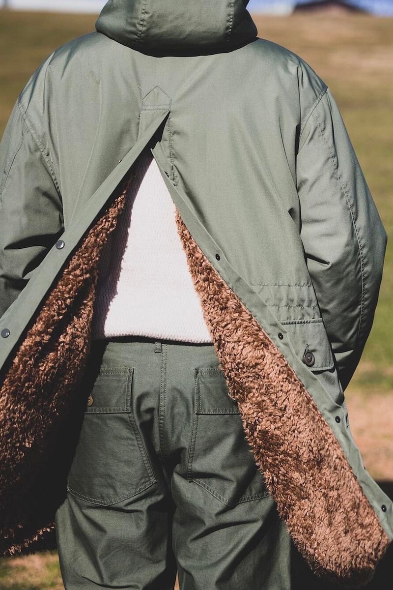 BEAMS PLUS Engineered Garments Reversible Field Fur Coat