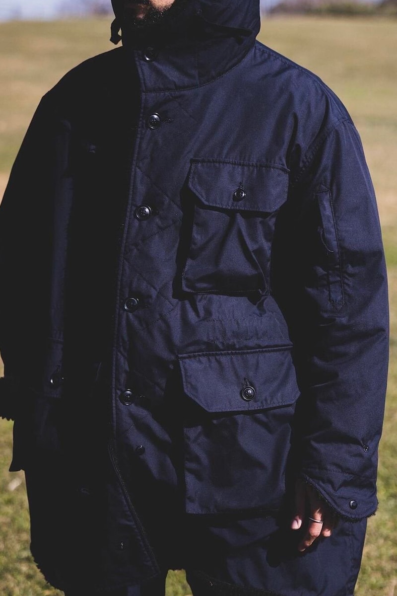 BEAMS PLUS Engineered Garments Reversible Field Fur Coat