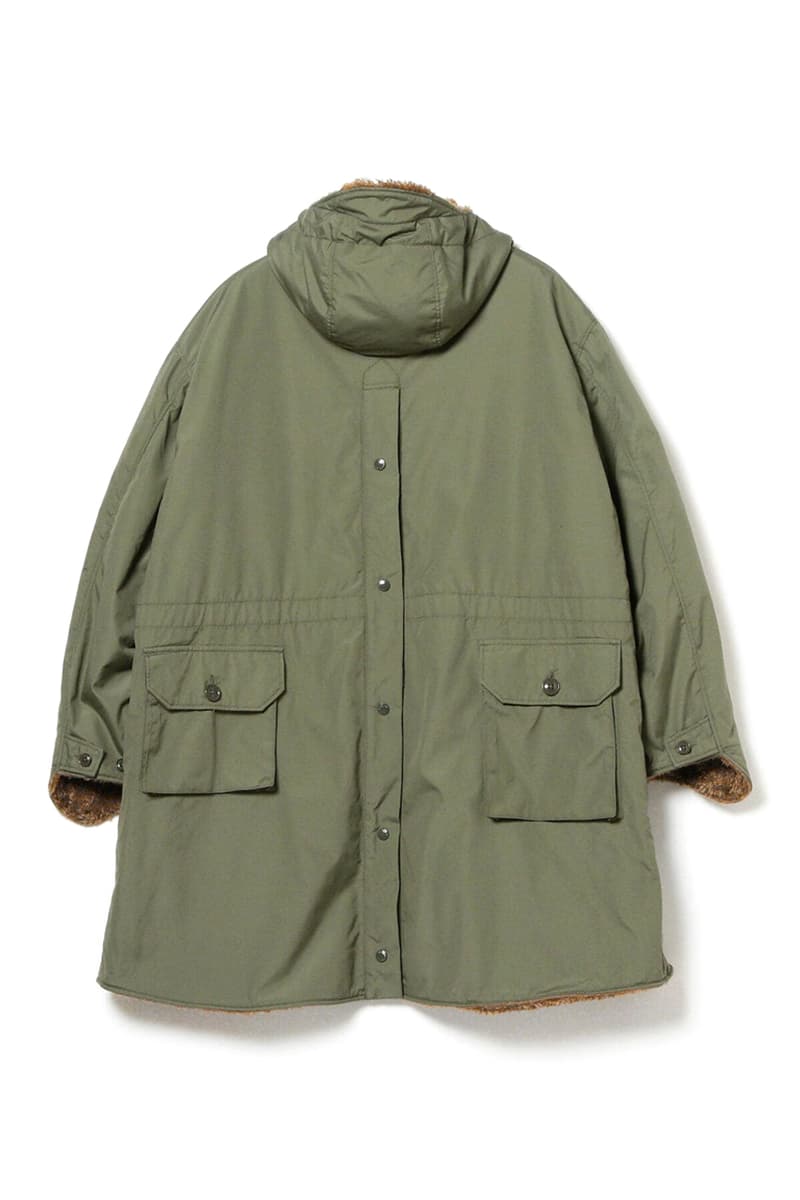 BEAMS PLUS Engineered Garments Reversible Field Fur Coat