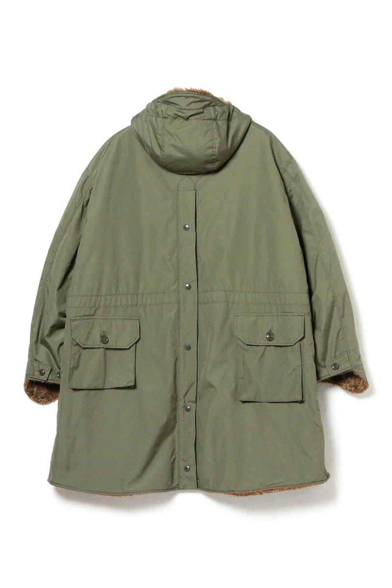 BEAMS PLUS Engineered Garments Reversible Field Fur Coat
