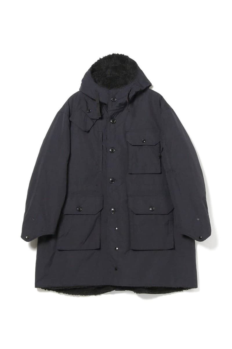 BEAMS PLUS Engineered Garments Reversible Field Fur Coat