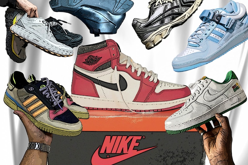 best sneakers of 2022 editor's picks norda 001 jjjjound asics gel kayano 14 slam jam vibram nike air force 1 west indies huf nike sb dunk low air jordan 1 lost and found salomon xt 6 lunar rock supreme nike sb dunk high by any means concepts nike air max 1 maison margiela reebok classic leather tabi a ma maniere air jordan 4 bad bunny adidas powerphase benito G DLP ASICS GEL-LYTE III Tropicalia and wander salomon odyssey martine rose nike shox 4 black red