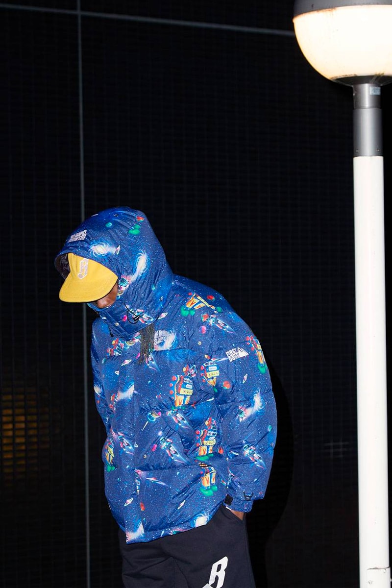 Billioniare Boys Club x First Down Link up for a Winter Ready Capsule Collaboration japan pharrell williams sweatpants sweaters puffer jackets hats