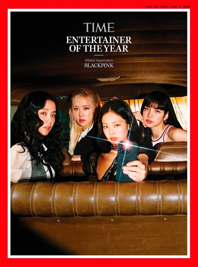 BLACKPINK TIME 2022 Entertainer of the Year Cover Petra Collins Jennie Lisa Rosé Jisoo 