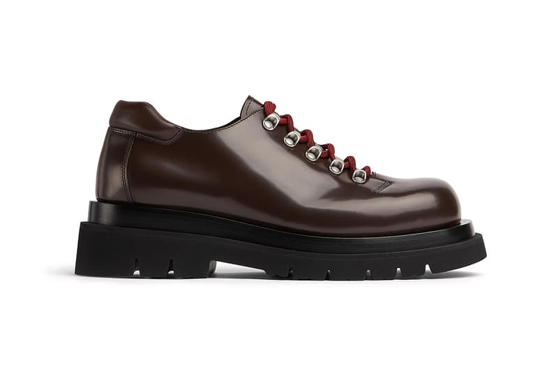 Bottega Veneta Lug Hiking Lace-Up Shoe Black Fondant Calf Skin Leather Vintage Silver Hardwear Matthieu Blazy Release Information Pre-Spring 2023