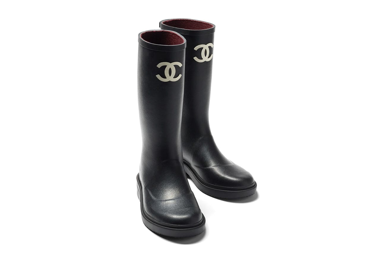 Wellington boots Chanel Black size 36 EU in Rubber  25367486
