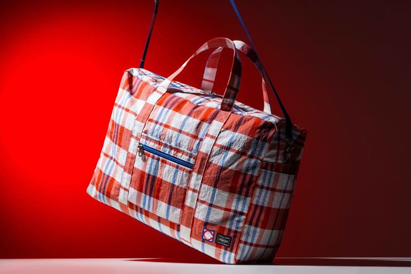 CLOT PORTER collaboration red white blue bag canvas messenger tote closure crossbody release info date price