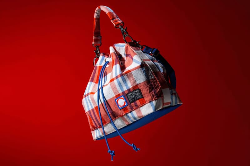 CLOT PORTER collaboration red white blue bag canvas messenger tote closure crossbody release info date price