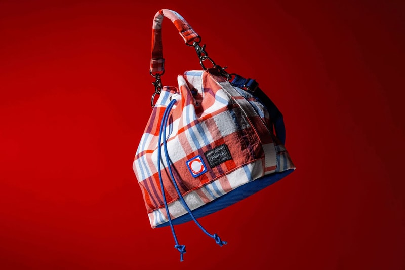 CLOT PORTER collaboration red white blue bag canvas messenger tote closure crossbody release info date price