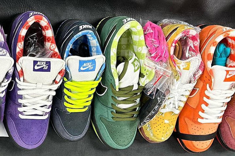 Concepts Nike SB Dunk Low Lobster Sample Info Deon Point release date leak upcoming orange red blue black green purple
