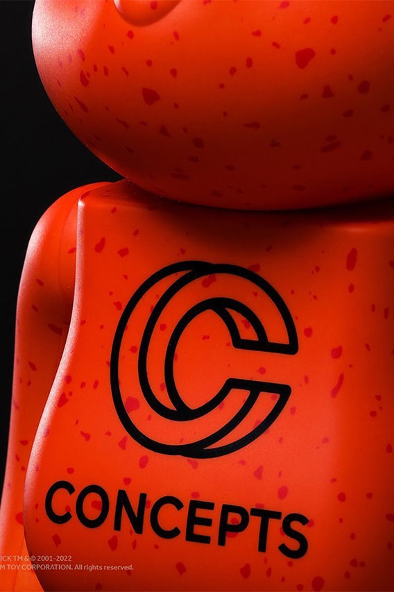 Concepts x Medicom Toy BE@RBRICK Orange Lobster nike swoosh sneakers footwear toy