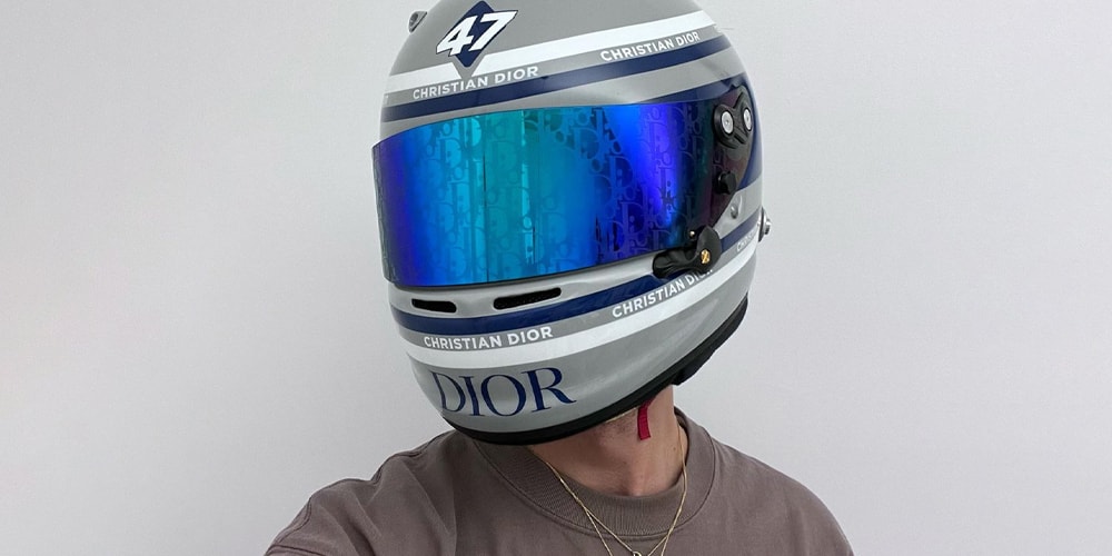 christian dior motorcycle helmet Thibo Denis Reveals New Dior Racing Helmet