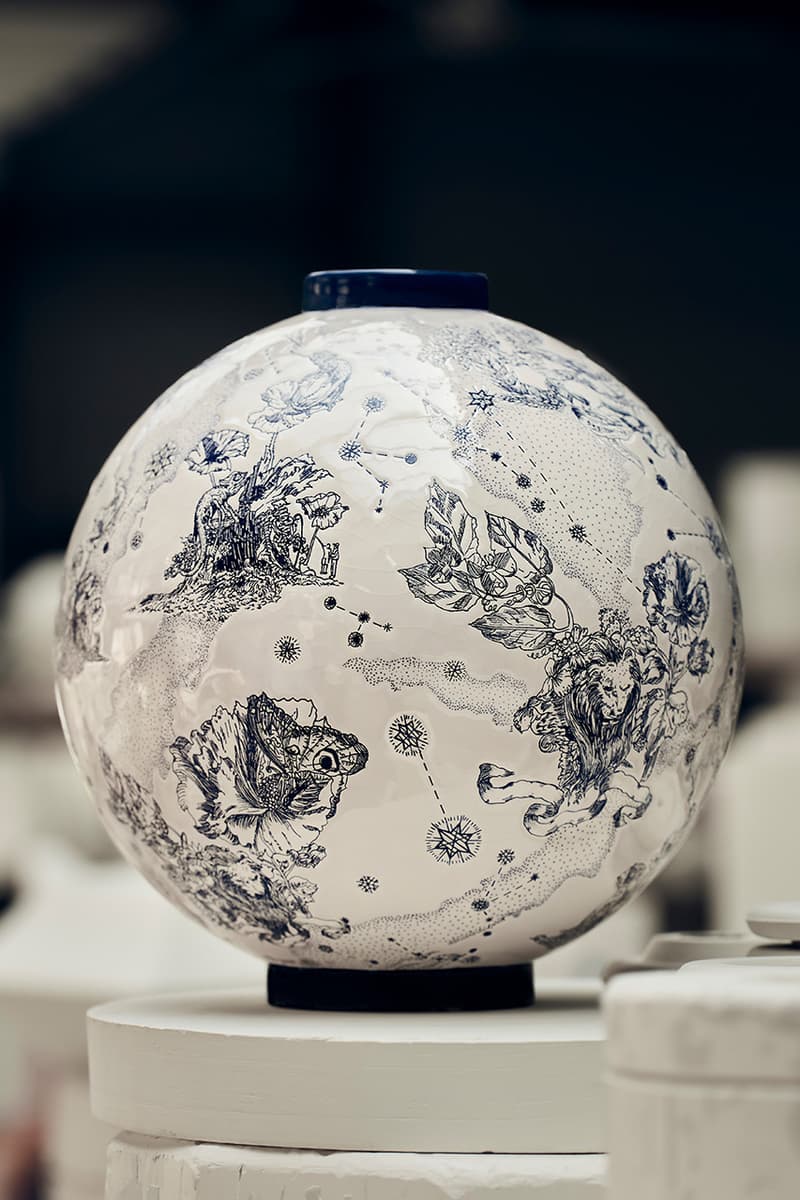 Dior Maison Astro Vase Manufacture des Emaux de Longwy Pietro Ruffo Constellation Design Homeware Christmas Ornaments Tree Xmas