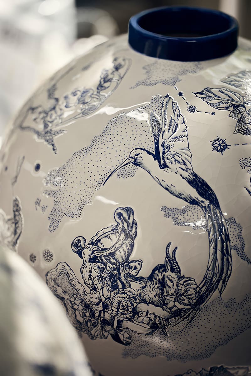 Dior Maison Astro Vase Manufacture des Emaux de Longwy Pietro Ruffo Constellation Design Homeware Christmas Ornaments Tree Xmas