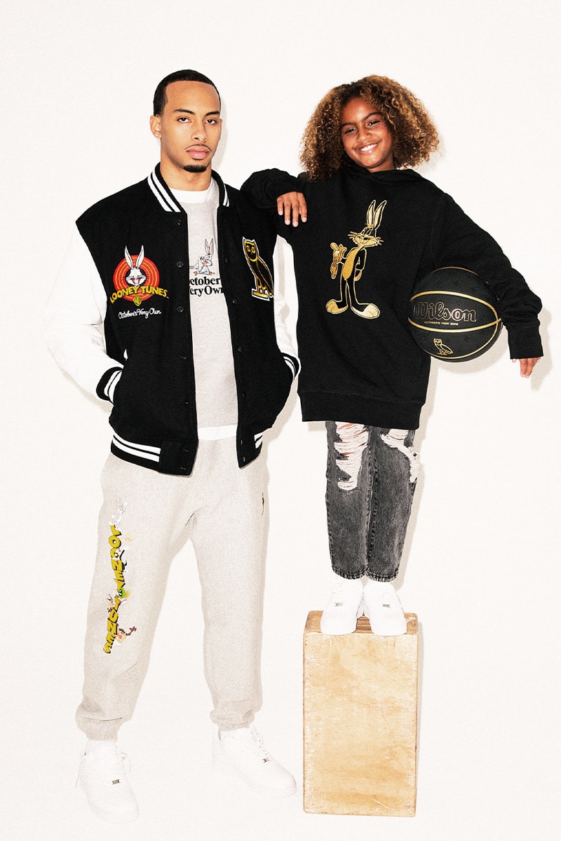 Drake's OVO Connects With LOONEY TUNES for a Nostalgic Collaboration bugs bunny tweety bird tasmanian devil marvin the martian wile e lookbooks toronto cartoons octobers very own amari bailey ncaa ucla bruins