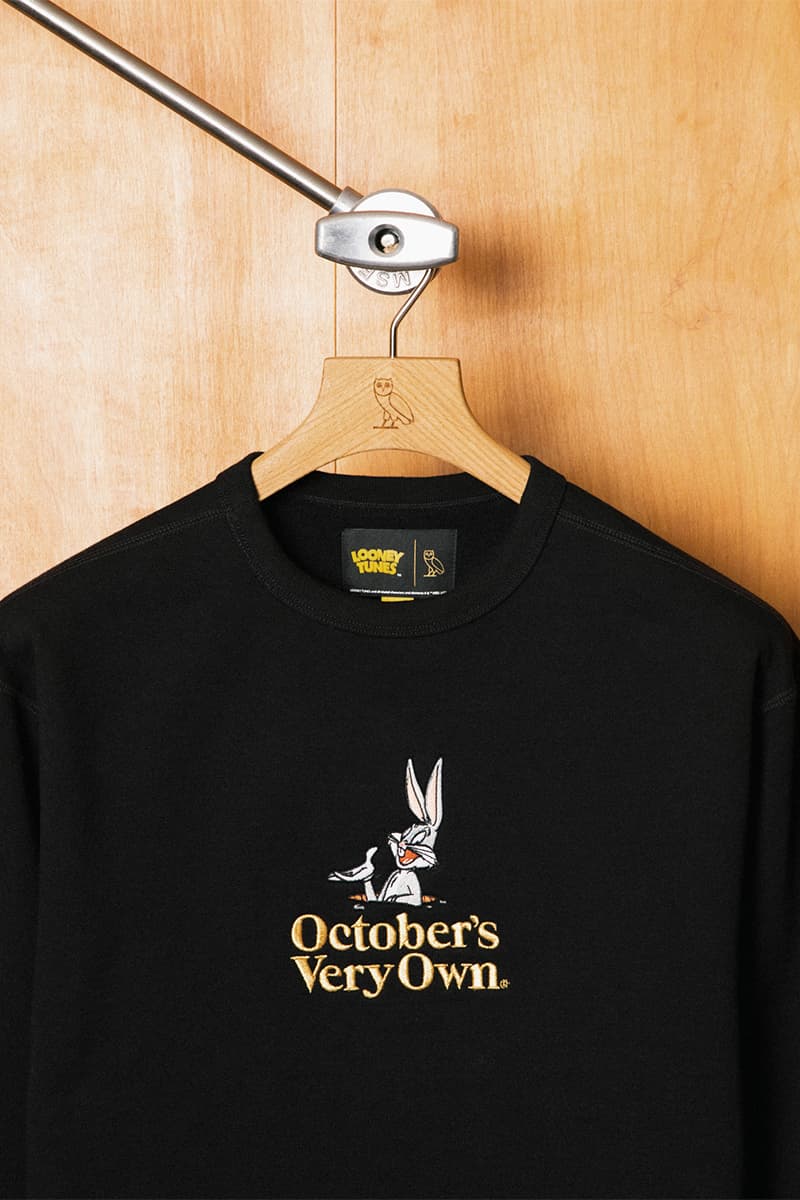 Drake's OVO Connects With LOONEY TUNES for a Nostalgic Collaboration bugs bunny tweety bird tasmanian devil marvin the martian wile e lookbooks toronto cartoons octobers very own amari bailey ncaa ucla bruins