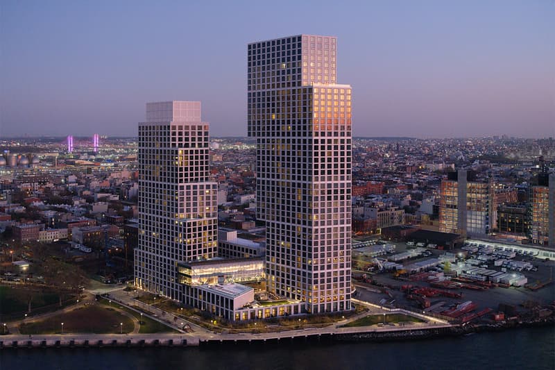 OMA Adds Pair of Blocky Towers to Brooklyn Waterfront