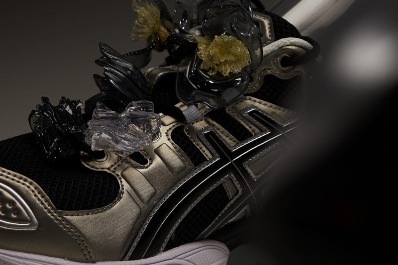 Florence Tetier ASICS GEL NIMBUS 9 frosted almond pure silver white handmade plastic jewelry release date info store list buying guide photos price 