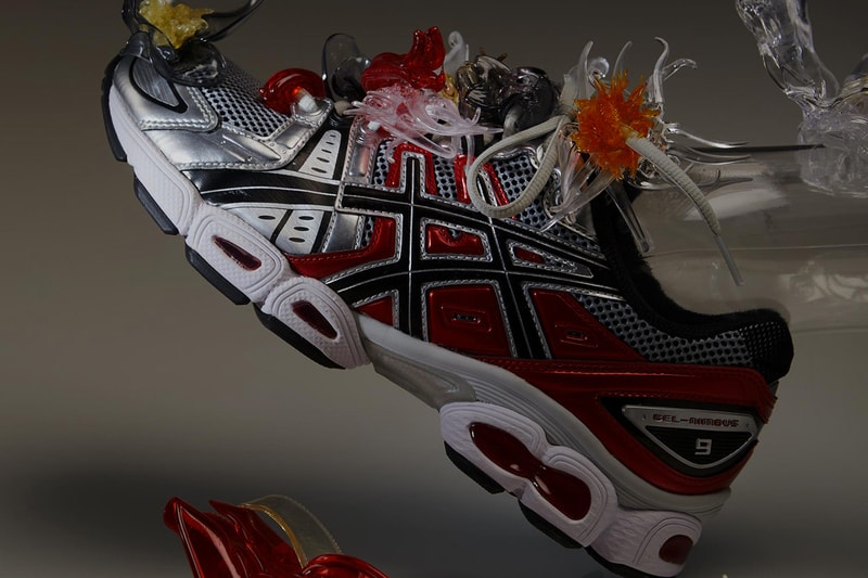Florence Tetier ASICS GEL NIMBUS 9 frosted almond pure silver white handmade plastic jewelry release date info store list buying guide photos price 