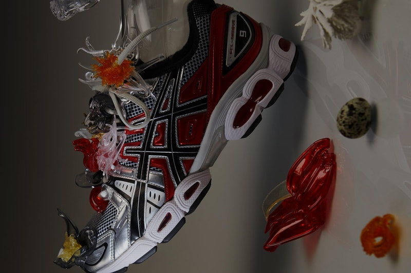 Florence Tetier ASICS GEL NIMBUS 9 frosted almond pure silver white handmade plastic jewelry release date info store list buying guide photos price 
