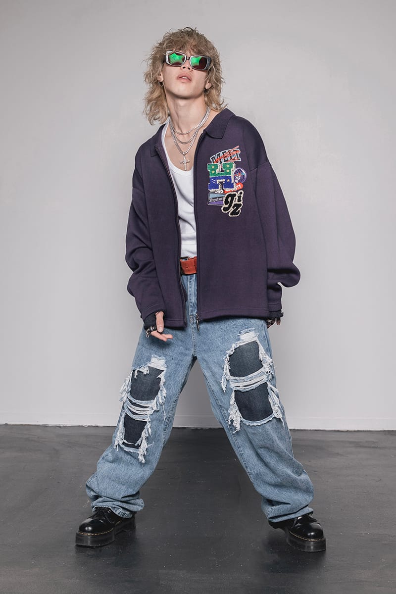 銀座 店 〈入手困難‼️〉HYSTERIC GLAMOUR×genzaiフルジップパーカー黒 