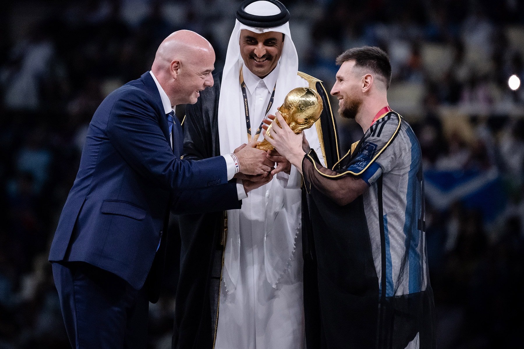 Gianni Infantino fifa president three year world cup proposal Messi france argentina football soccer 