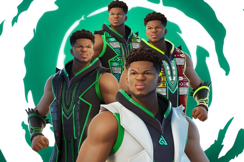 Giannis Antetokounmpo Fortnite Skins Release Date announcement info epic games milwaukee bucks greek freak zoom freak 4 nike