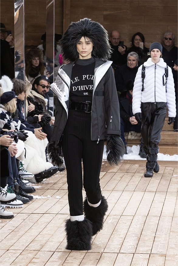 Giorgio Armani Neve FW22 Runway Show Switzerland st Moritz ski snow menswear womenswear