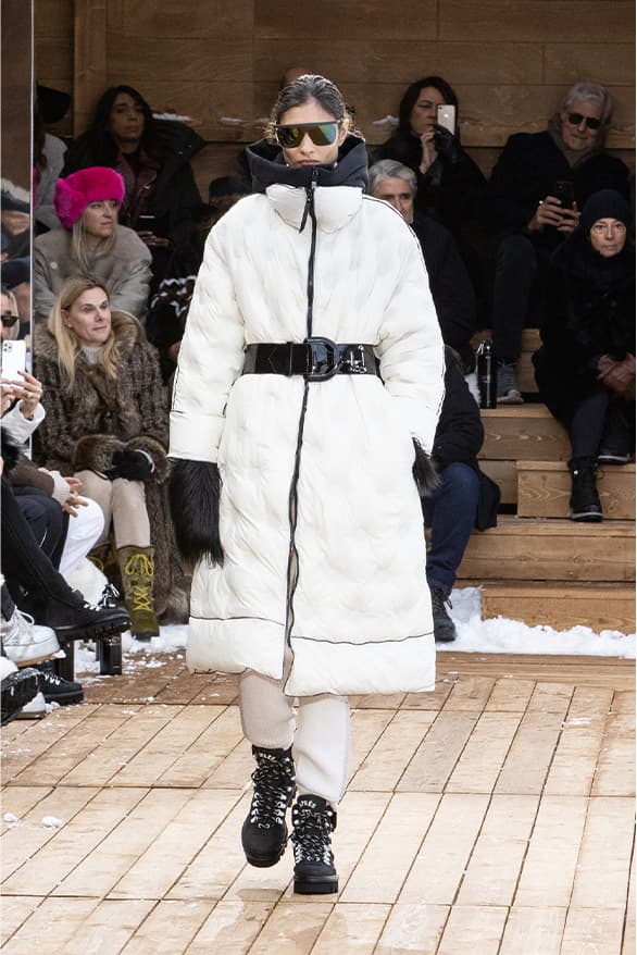 Giorgio Armani Neve FW22 Runway Show Switzerland st Moritz ski snow menswear womenswear