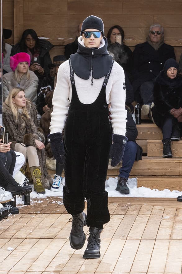 Giorgio Armani Neve FW22 Runway Show Switzerland st Moritz ski snow menswear womenswear