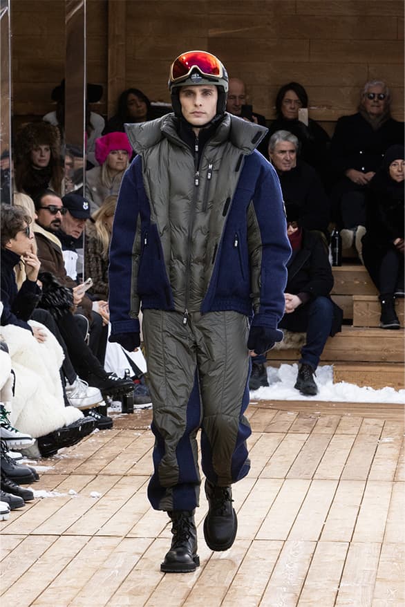 Giorgio Armani Neve FW22 Runway Show Switzerland st Moritz ski snow menswear womenswear